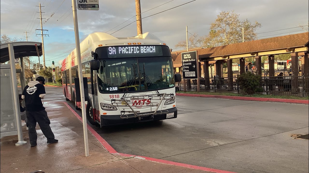 RARE | San Diego MTS 2021 new Flyer XN60 1818 on route 9A