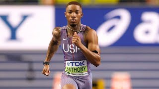 🔥Jordan Anthony 🇺🇸 storm to a PB of 6.43s to win his 60m semifinal at the World Indoor Championships