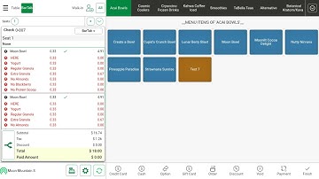 Split and Item on a Check