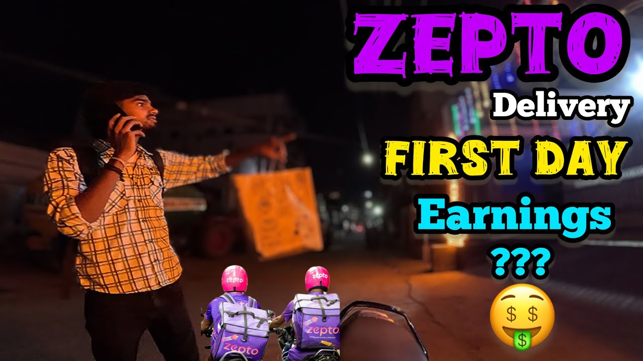 💰ZEPTO delivery FIRST day experience😩how much earnings???🤑