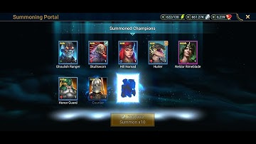 Pulling 10 Ancient Shards For Shredder Perfect Soul Champion Chase Tournament In RAID Shadow Legends