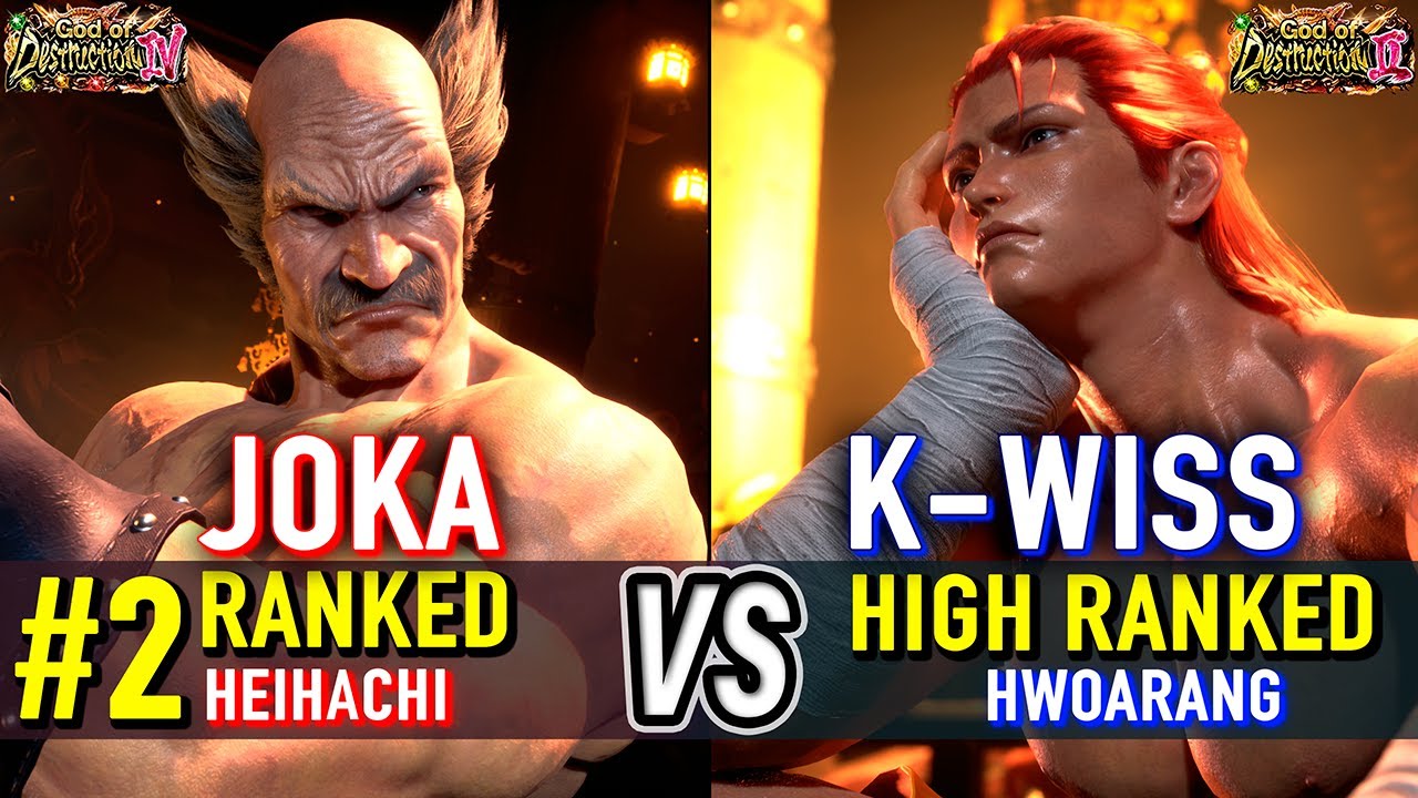 T8 🔥 JOKA (#2 Ranked Heihachi) vs K-WISS (Hwoarang) 🔥 Tekken 8 High Level Gameplay