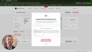 Transfer Assets from Old Reports to Site Asset List | DT Connect Web Portal