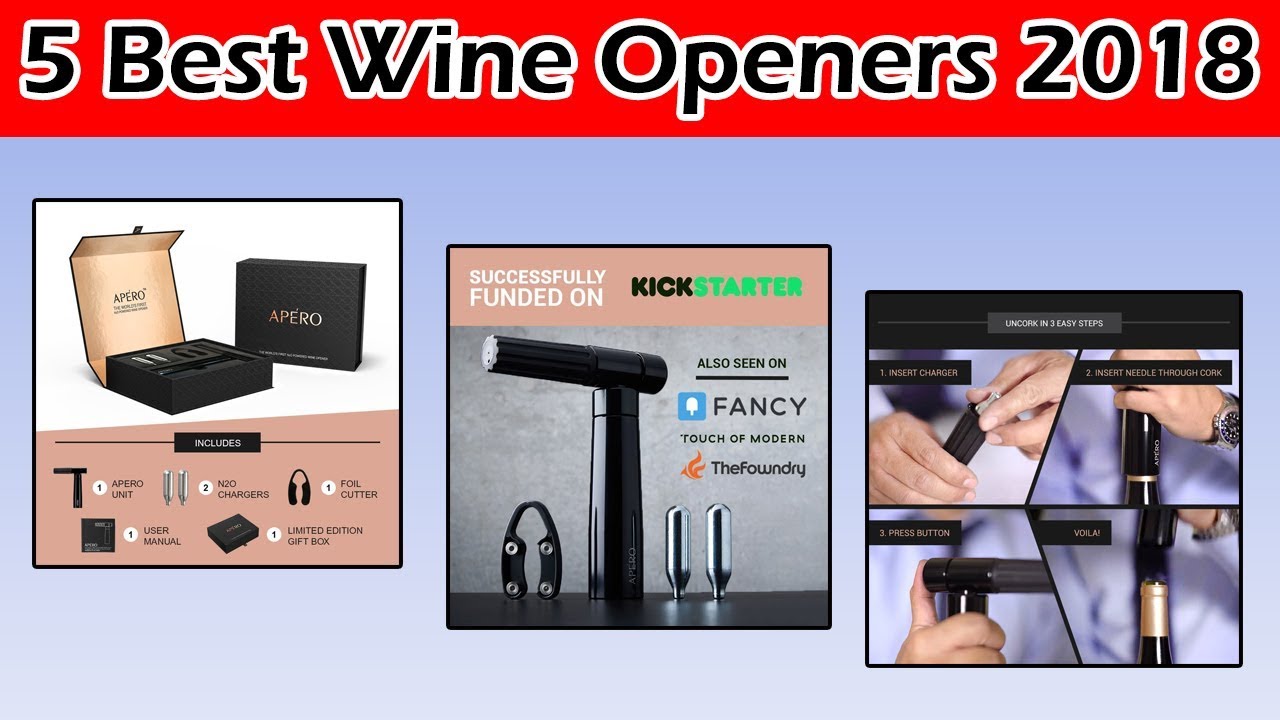 Top 5 Best Wine Opener Reviews 2018 | Best Wine Bottle Opener