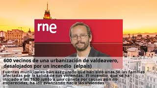 600 vecinos de una urbanizacion de valdeavero, desalojados por un incendio (elpais)