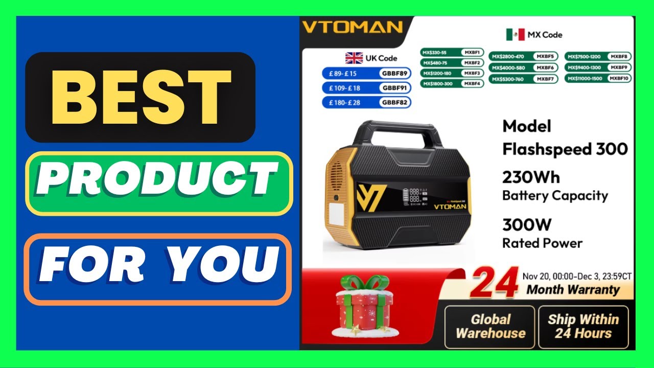 VTOMAN FlashSpeed 300 Portable Power