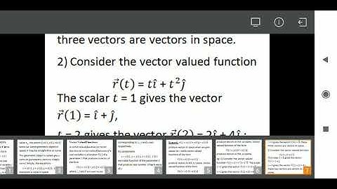 Vector Valued Functions|3rd SEM UG|UOC|Complimentary Course Mathematics-3