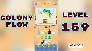 Colony Flow Level 159 Walkthrough 🐜 | Ant Colony Puzzle Gameplay | Mini Boss