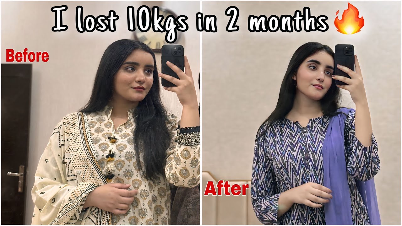 I lose 10kgs in 2 months at home😊-My weightloss journey🔥-My Tips and Tricks ♥️