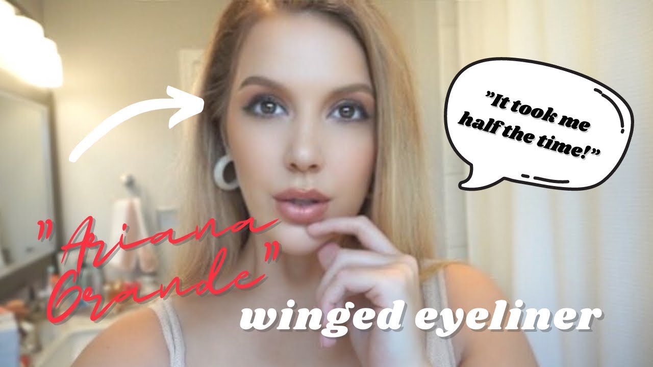 PERFECT WINGED EYELINER TUTORIAL! (ARIANA GRANDE STYLE) YouTube