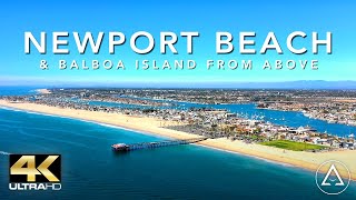 CALIFORNIA - NEWPORT BEACH - USA IN 4K DRONE FOOTAGE (ULTRA HD) - BALBOA ISLAND From Above UHD