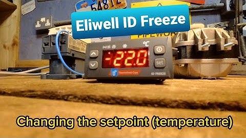 ELIWELL ID FREEZE 🇬🇧 🔧HOW TO CHANGE THE SETPOINT (TEMPERATURE) Step by step