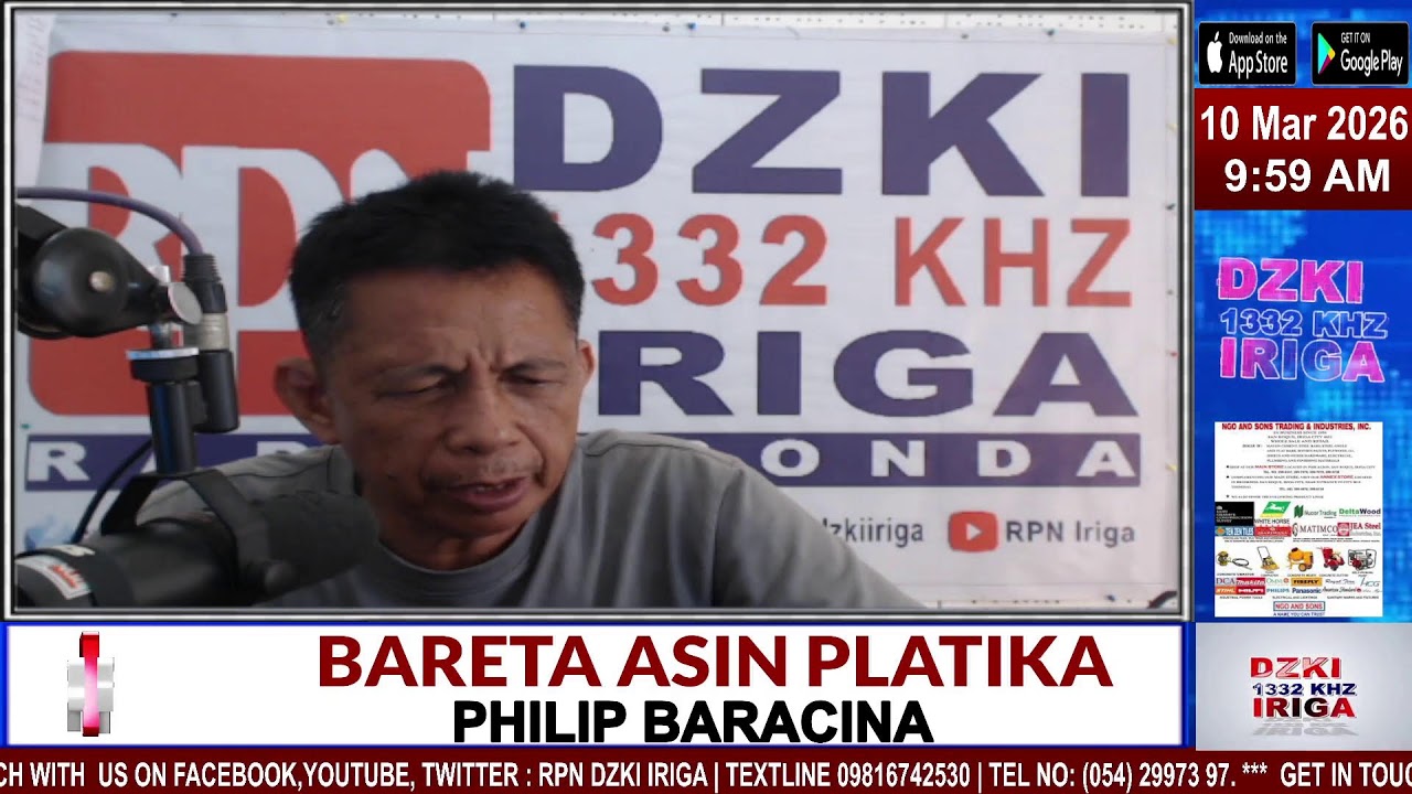 BARETA ASIN PLATIKA| MAR 10,2026