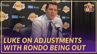 Lakers Interview Luke Walton On Lebrons Historic Night, Adjustments With Rondo Being Injured