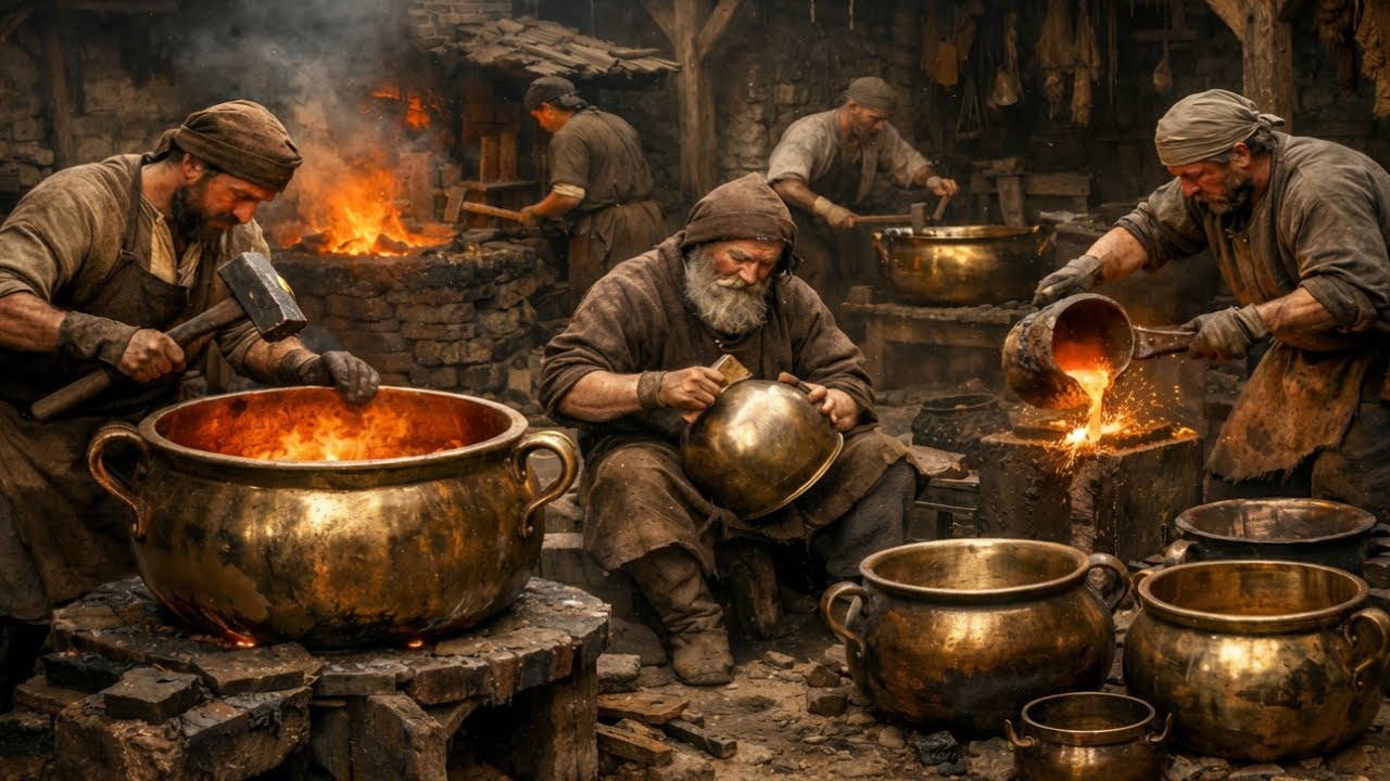 Inside Medieval Cauldron Making: Why Every Household Revolved Around One Pot (Full Process)