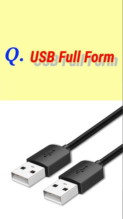 USB Full Form - Computer Related Questions - Optional Questions Answers ...