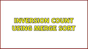 Inversion count using merge sort