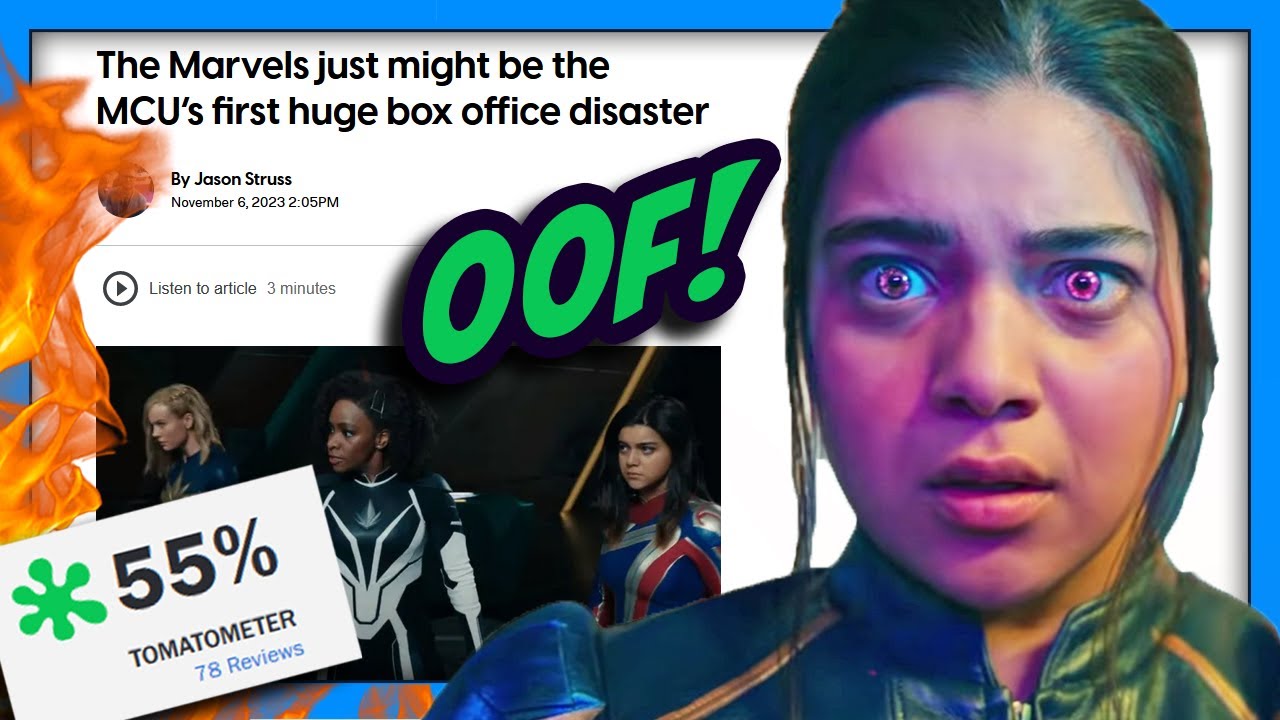 The Marvels is ROTTEN and Headed for DISASTER of a Box Office Opening! 