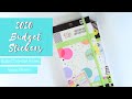 New BUDGET Stickers | 2020 Budget Collection Review | Happy Planner