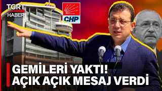Ekrem İmamoğlu Kılıçdaroğlu’na Karşı Gemileri Yaktı! Genel Başkanlık İçin Açık Konuştu – TGRT Haber