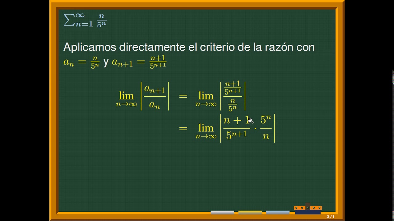 SERIES CRITERIO DE LA RAZÓN - EJEMPLO 1 - YouTube