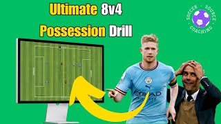 ESSENTIAL 8v4 Possession Soccer/Football Drill ⚽