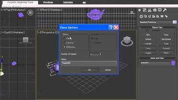 8 Копирование клонирование объектов в 3D MAX