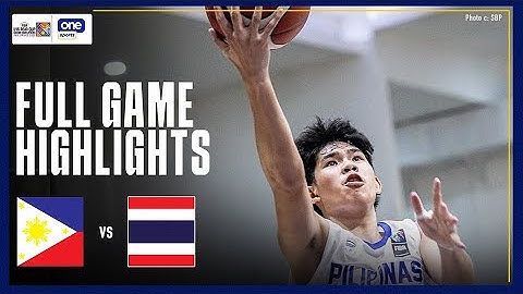 PHILIPPINES vs. THAILAND | FULL GAME HIGHLIGHTS | FIBA U16 ASIA CUP SEABA QUALIFIERS