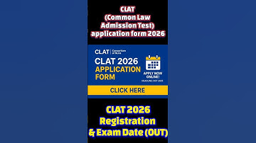 CLAT 2026 online application form #clat #clataspirant #clatprep #clat2026 #clat2026preparation #yt