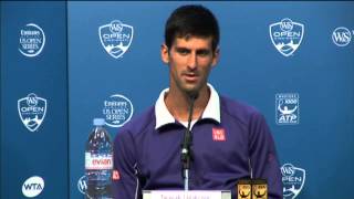Cincinnati 2013 Thursday Interview Djokovic