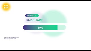 Beautiful  Bar Chart | بار شارت علي الباوربوينت بشكل جديد