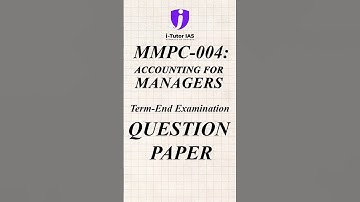 IGNOU : MBA:MMPC-004 : JUNE 2024 ,Term-End Examination QUESTION PAPER