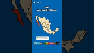 POV: You live in México 🇲🇽 #maps #mapping #shorts #geography