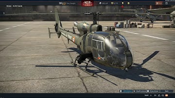 French helicopters: Hanger  ( War Thunder update 1.87 "Locked on!"  Dev Server 1st Test)