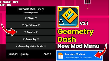 DOWNLOAD GEOMETRY DASH MOD APK V2.1 | ULTRA MOD MENU AND UNLOCK ALL |
