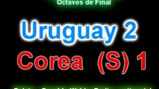 Uruguay 2 South Korea 1 2010 World Cup South Africa (Commentary by Osvaldo Wehbe)