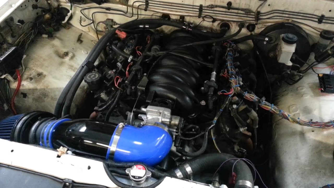 1988 mazda b2200 5.3 vortec swap, ls1 intake. 