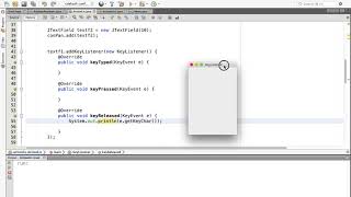 Java Lecture  KeyListener