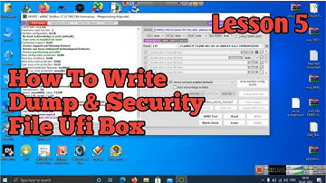 Ufi Box Lesson 5 | How To Write Dump And Security File Ufi Box | Ufi Box Se Software Kaise Kare