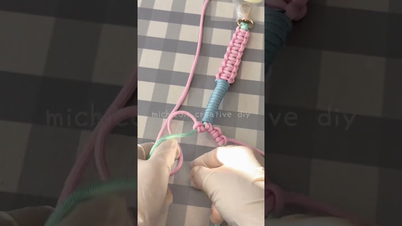 Shoulder strap made from leftover paracord #handmade #diy