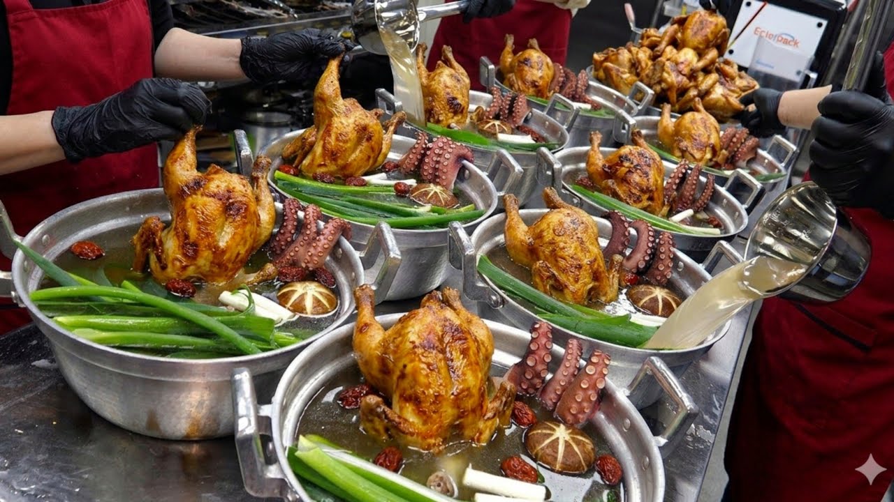 Korean Street Food Master Sells 300 Whole Chickens a Day! 🍗🔥