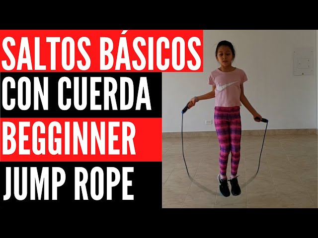 💪🦵Saltos básicos con cuerda para principiantes👨‍👩‍👧💯 - Beginner jump  rope❤️ 