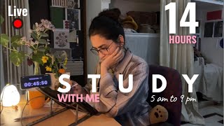 🔴 LIVE 📚 12 hour I Study with me✨ | 60/10 Pomodoro ⏳ (silent study . No music)🕯✨