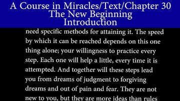 A Course in Miracles-Text-Ch 30. 0 Introduction