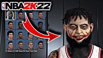 *NEW* JOKER 3D FACE SCAN! BEST COMP FACE CREATION in NBA 2K22!