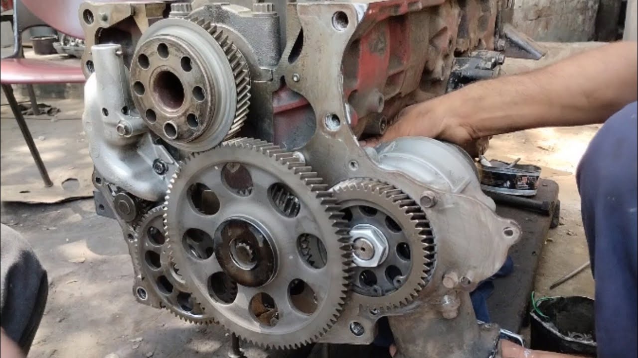 Hino jo8c engine timing gear setting