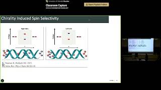 Special Colloquium, Chirality, Spin, and Broken Symmetry - Boosted audio