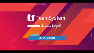 Teamsystem Studio Legal - Query Builder