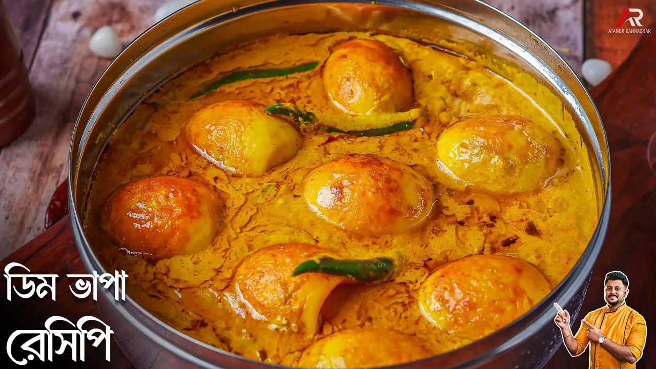 ডিম ভাপা রেসিপি হাতে কম সময় থাকলেও বানিয়ে নিতে পারবেন | Dim Bhapa Recipe Bangla | Atanur Rannaghar