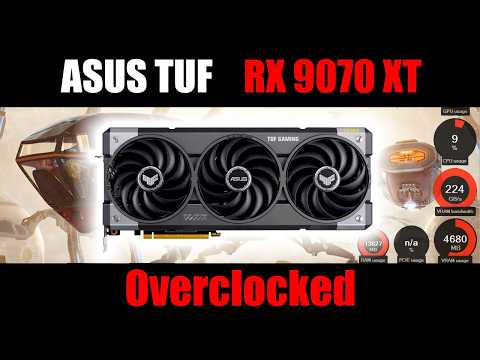 Asus TUF RX 9070 XT O16G Gaming | Overclocked - YouTube